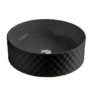 Раковина накладная ArtCeram 440х440х145 без отверстий, черный матовый OSL009 17 00