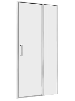 Душевая дверь ABBER AG04100S (1000х1950) распашная, стекло 6мм прозрачное/хром