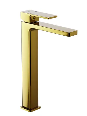 Смеситель Damixa 258 мм, для умывальника, однозахватный, золото 530250600