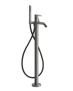 Смеситель 54028.707 для ванны/душа, напольный, внешняя часть, черный металл брашированный