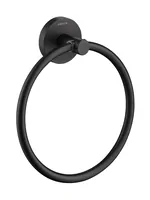 Полотенцедержатель-кольцо Aquatek AQ4112MB настенный, латунь, цвет: черный матовый