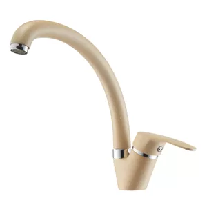 Смеситель AQUATON 1AX002FCXX260 для мойки, однорычажный, цвет: латте