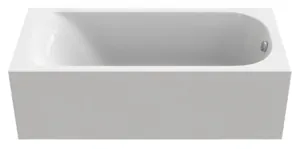 Ванна акриловая BAS PRO 1700х750 прямоугольная, усиленный каркас, без слива-перелива, белый
