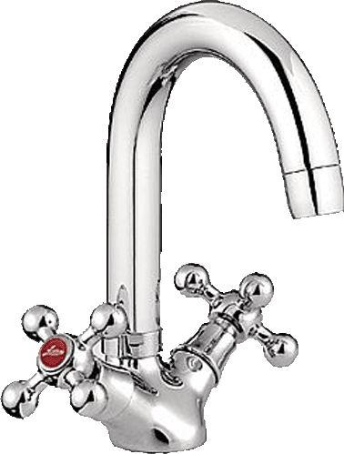 Смеситель Ledeme для раковины, двухзахватный, поворотный излив, хром L1119