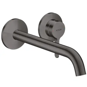 Смеситель Axor для умывальника, однозахватный, настенный, черный хром матовый 48120340