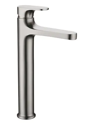 Смеситель Boheme 452-NB для раковины, на 1 отверстие, однозахватный, никель браш