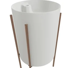 Раковина AeT 440х440х580 с отверстием под смеситель, белая матовая L808T0R1VL101