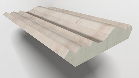 бордюр 27 Molding Diana White 120X17 полированная