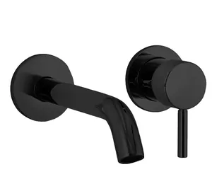 Смеситель для раковины Fantini 5013E811B встраиваемый, однозахв., внеш. часть, черный мат