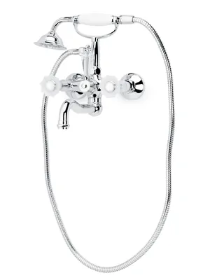 Смеситель Boheme Camelia для ванны/душа, настенный, двухзахв, лейка 1 режим, хром 273-Camelia