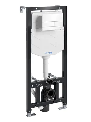 Инсталляция для унитаза WasserKRAFT с клавишей смыва, белый глянцевый 10tlt.010.me.wh04