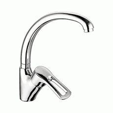Смеситель Ledeme Н25 для кухни, поворотный излив, однозахватный, хром L4125