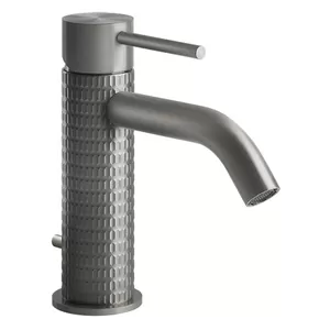 Смеситель Meccanica 54201.239 для умывальника, однозахватный, с д/клапаном, сталь шлиф