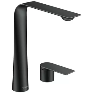 Смеситель для умывальника Duravit XL двухсекционный, ручка-рычаг, черный матовый D11130002046