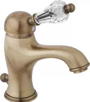 Смеситель CEZARES -LSM1-02-Sw для умывальника, донный клапан, бронза/ручка Swarovski