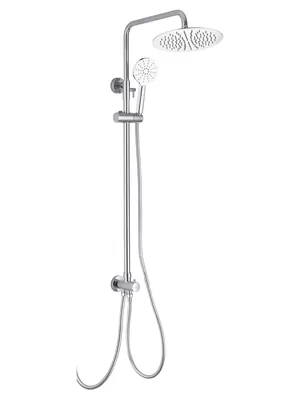 Душевая система Aquatek Reno AQ2046CR для душа, верхний и ручной душ, цвет: хром