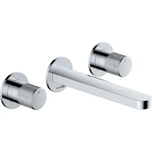 Смеситель WasserKRAFT 4645 для умывальника, встраиваемый, двухзахватный, хром