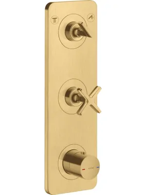 Смеситель Axor 36703250 для душа, термостатический, для 2 потребителей, шлиф.золото