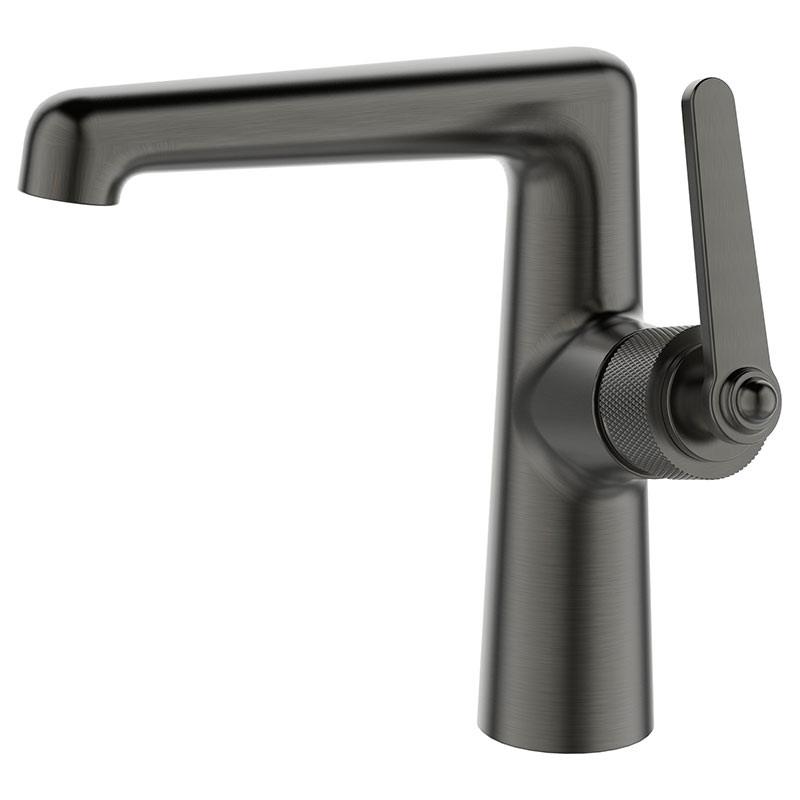 Смеситель для раковины ESKO BG26MGM однозахватный, на 1 отверстие, фисиров. излив, графит