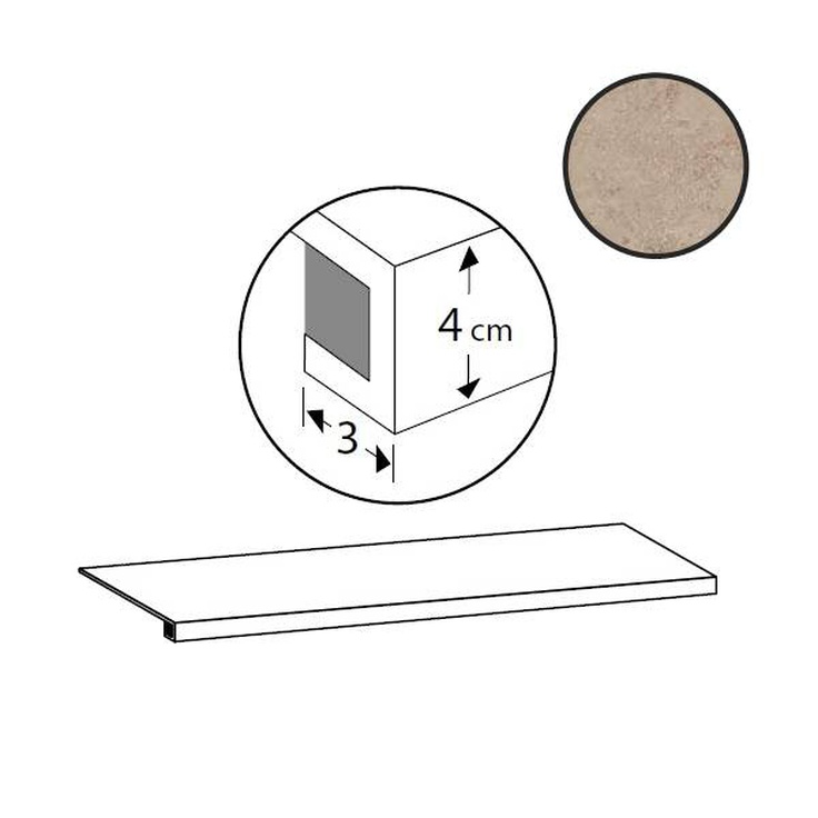 Sant Agostino Unionstone CSAGJUST12 Gradone Jura Stone 33x120 матовая
