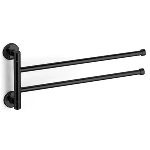 Полотенцедержатель Bertocci настенный, двойной, 370 мм, черный матовый 110 0536 0800
