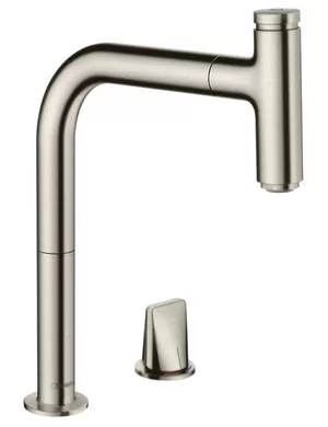 Смеситель Hansgrohe Metris Select M71 для кухни 200 мм, вытяжной душ, 1 тип струи 73804800