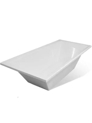 Ванна прямоугольная Estet Silk (1800х800) из искусственного камня, белая матовая ФР-00014624