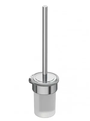 Ершик для унитаза KLUDI- настенный, хром/белое матовое стекло 5897405