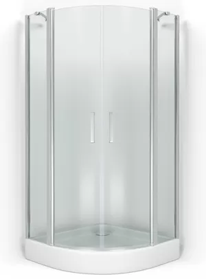 Уголок душевой GOOD DOOR BAS R-90-C-CH (90х90) полукруглый, без поддона