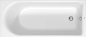 Ванна акриловая Duravit 700472 1600х700х485 встраиваемая, один наклон для спины, белая