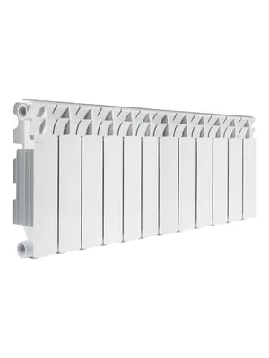 Радиатор алюминиевый Fondital 350/100 12 секций, 1716Вт, белый