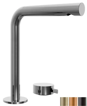 Смеситель для раковины Fantini высокий двухсекционный, вылет 19см, покрытие PVD A107WF