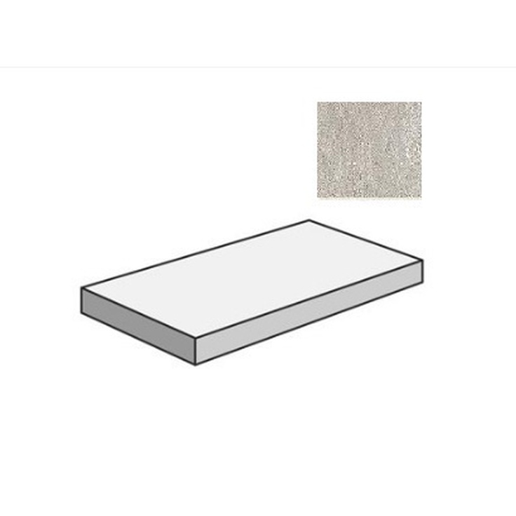 Sant Agostino Waystone CSAGADWP12 Gradone Angolare Dx Pearl 33x120 матовая