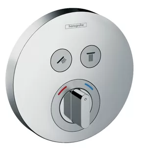 Смеситель Hansgrohe 15748000 термостат, 2 потребителя, хром