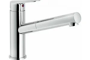 Смеситель NOBILI для кухни, вытяжной излив, хром BS101117CR