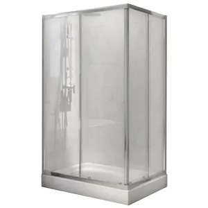 Душевой уголок BelBagno -AH-2-100/80-C-Cr (1000x800x1900) стекло прозрачное, профиль хром