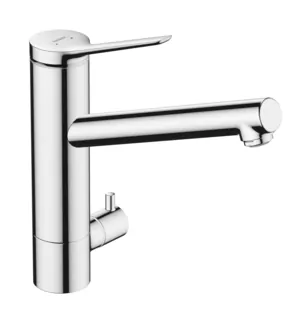 Смеситель Hansgrohe M33 1jet для кухни 200мм однорычажный с запорным вентилем, хром 74808000