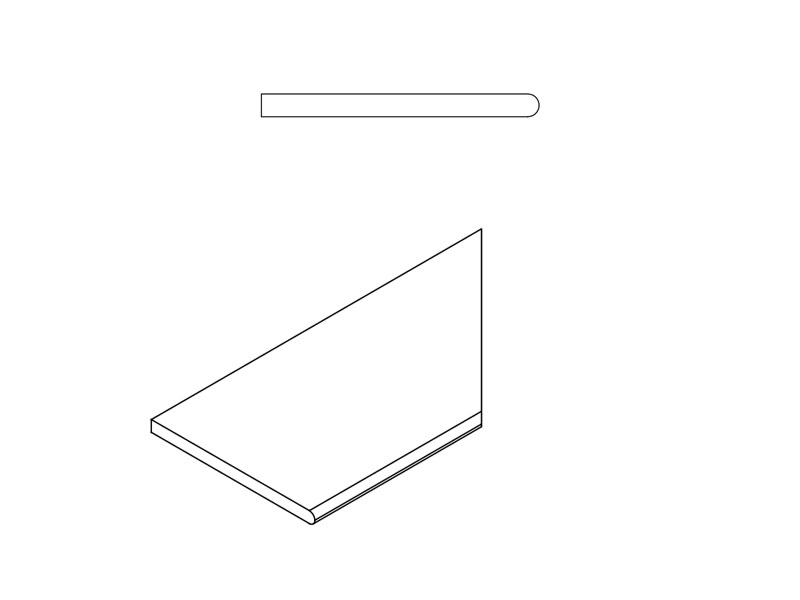 Millennium X2 Border Silver Round Right 60X30 матовая