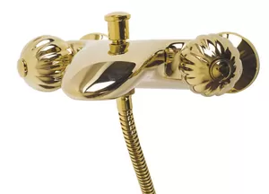 Смеситель CEZARES -V-03/24-MS для ванны/душа, двухзахватный, настенный, золото