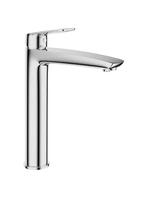 Смеситель для раковины Aqueduto SUA0300 однозахватный, высокий излив 203мм, цвет: хром