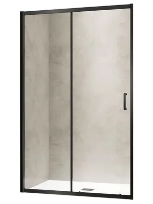 Душевая дверь RGW PA-114 (1000х1950) раздвижная, стекло 6мм прозрачное/черный 030811410-14