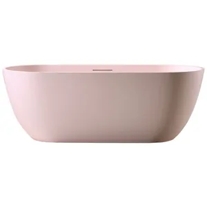 Ванна из искусственного камня Abber (1700x750) отдельност, слив-пер, розовая мат AM9941MP