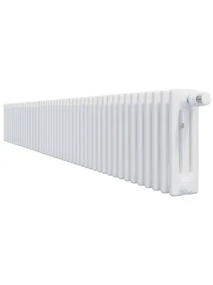 Радиатор Zehnder 3030 трехтрубчатый 42 секции, боковое подключение 1/2", белый