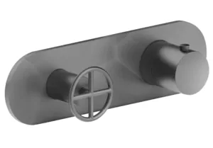 Смеситель для душа Fantini термостат, встраив., на 3 потока Matt Gun Metal 47P5P373B