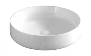 Раковина накладная ArtCeram 480х480х125 круглая, без перелива, белая матовая COL002 05 00