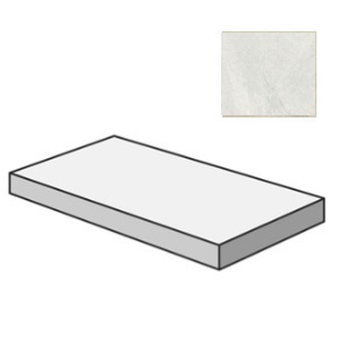 Sant Agostino Bergstone CSAGSBLI12 Gradone Angolare Sx Light 33x120 матовая