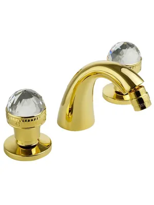 Смеситель для биде Migliore SWAROVSKI на 3 отверстия, золото ML.-625F.DO