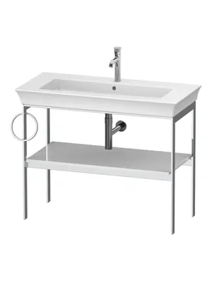 Консоль под раковину Duravit WT4544L8585 984х450х760 напольная, полка, полотенцедерж