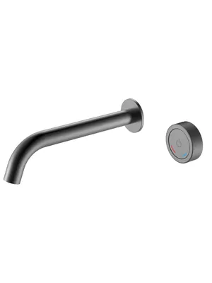 Смеситель Boheme 158/2-GM для раковины, встраиваемый, автоматический, графит