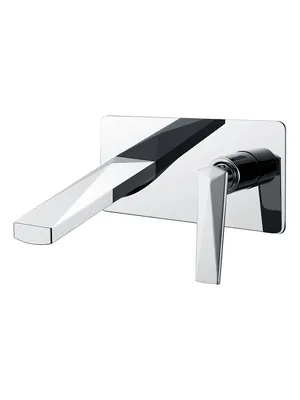 Смеситель Boheme 375 для раковины, встраиваемый, однозахватный, хром